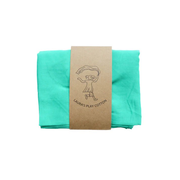 Laura's Play Cotton Green 90 x 90 cm - vendor-unknown - Honeybee Toys