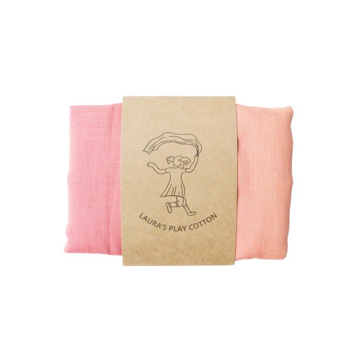 Laura's Play Cotton Pastel Rainbow 120 cm x 120 cm - vendor-unknown - Honeybee Toys