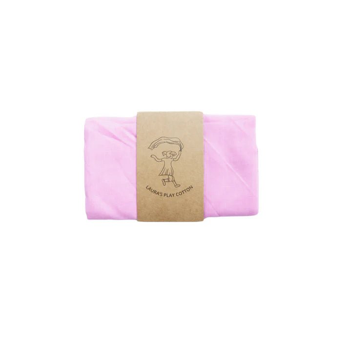 Laura's Play Cotton Pink 50 x 50 cm - vendor-unknown - Honeybee Toys