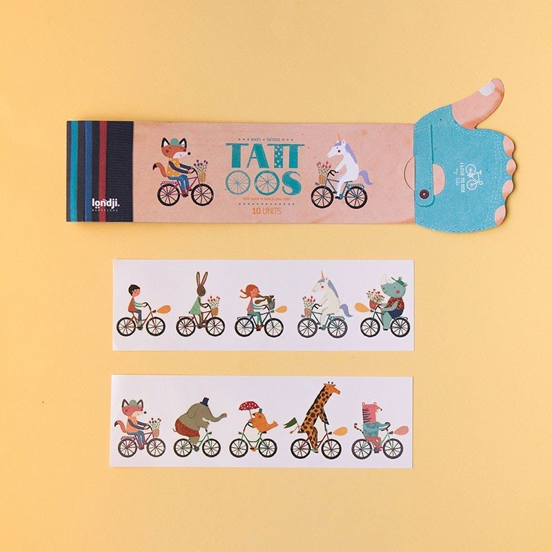 Londji Hand Tattoos Bikes - vendor-unknown - Honeybee Toys
