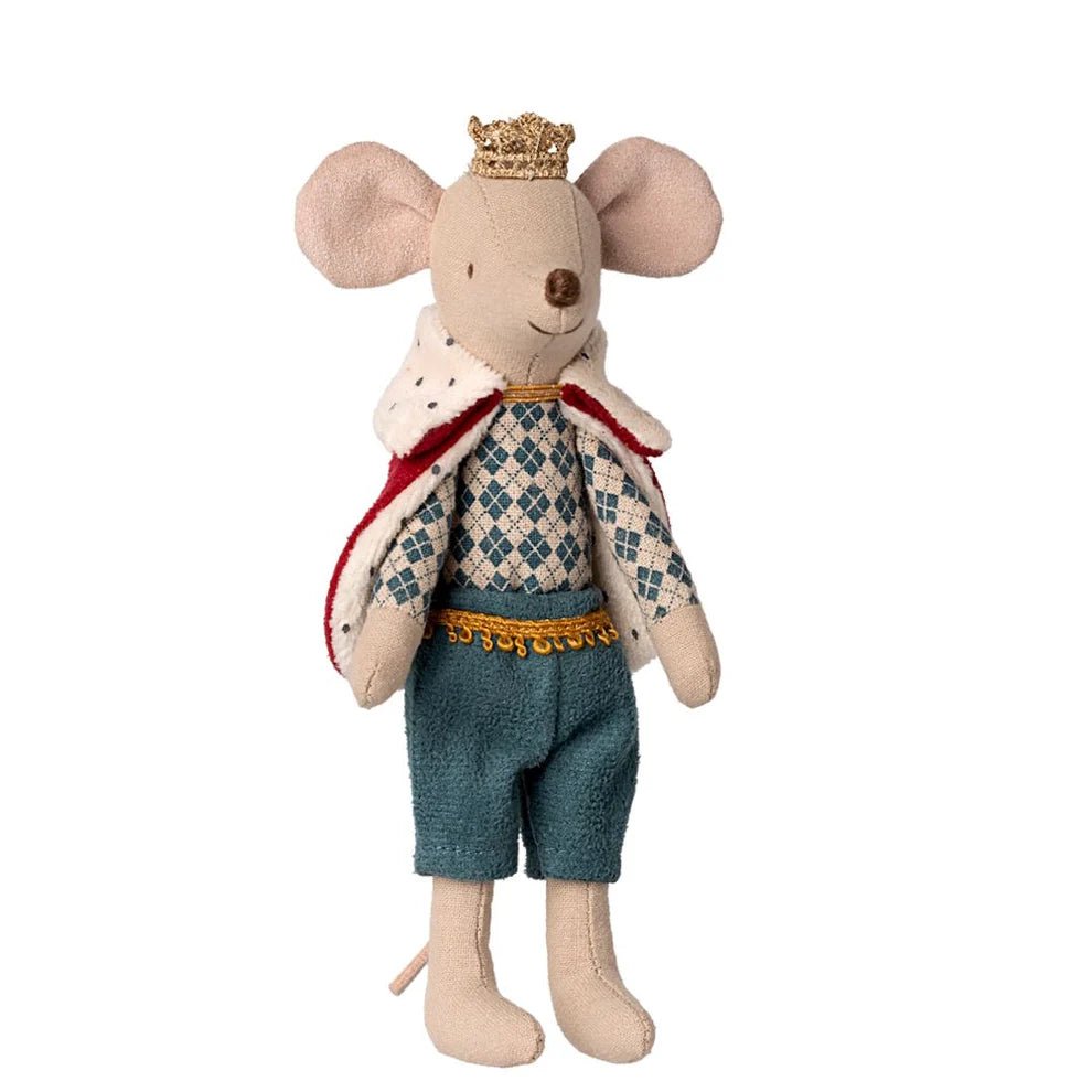 Maileg King Mouse Dad in Castle - vendor-unknown - Honeybee Toys