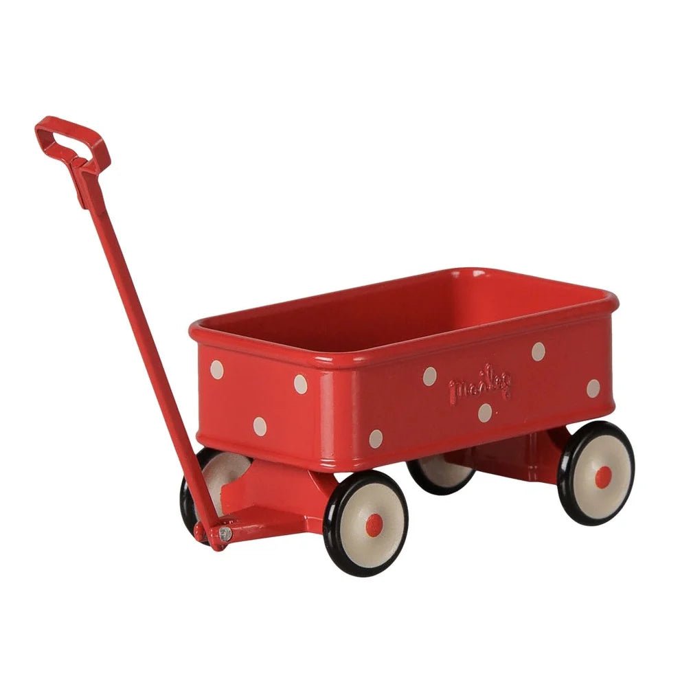 Maileg Wagon Mouse Red - vendor-unknown - Honeybee Toys