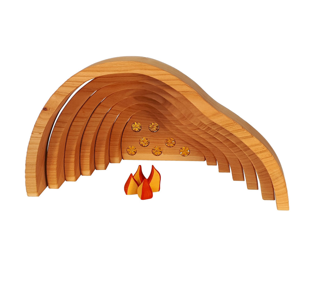 Bauspiel Dragon Cave with Treasure
