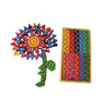 Bauspiel Colourful Triangle Blocks with Sparkling Stone 100 Pieces