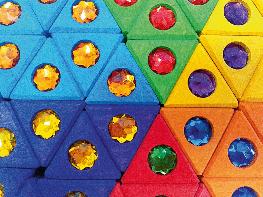 Bauspiel Triangle Sparkling Block Set