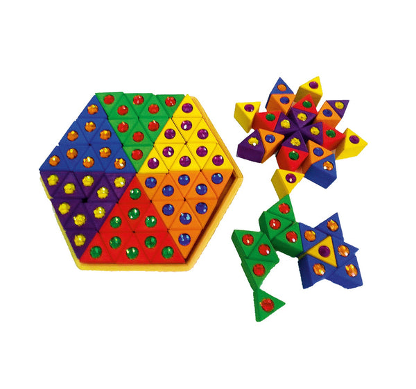 Bauspiel Triangle Sparkling Block Set