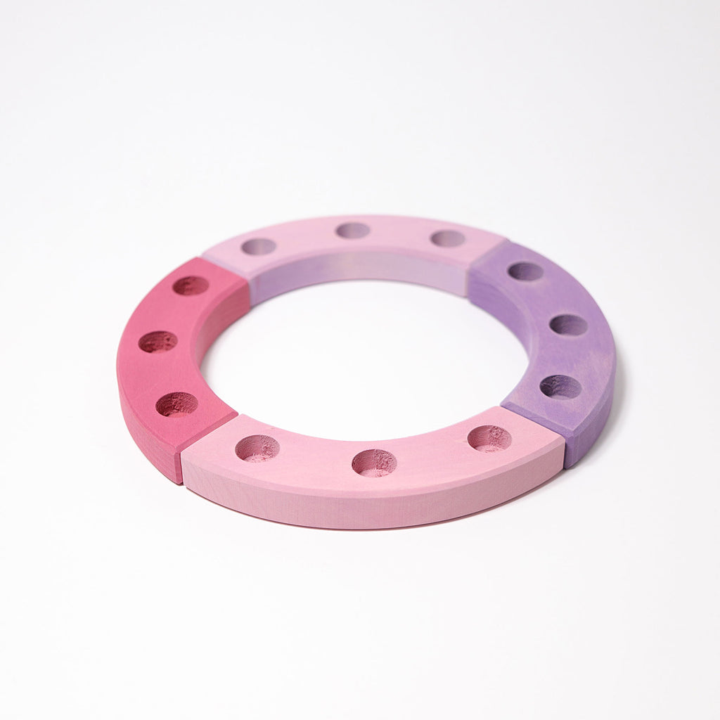 Grimm's Birthday Ring 12 holes, Pink/Purple