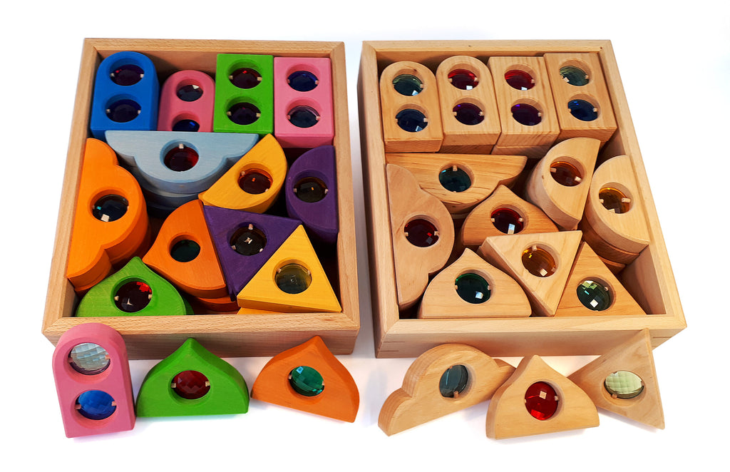 Bauspiel Fairy Tale Window Colourful 36 Pieces