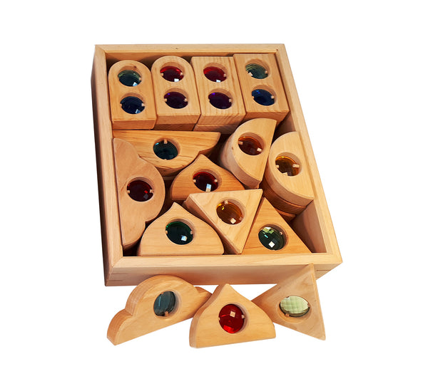 Bauspiel Fairy Tale Window Natural 36 Pieces