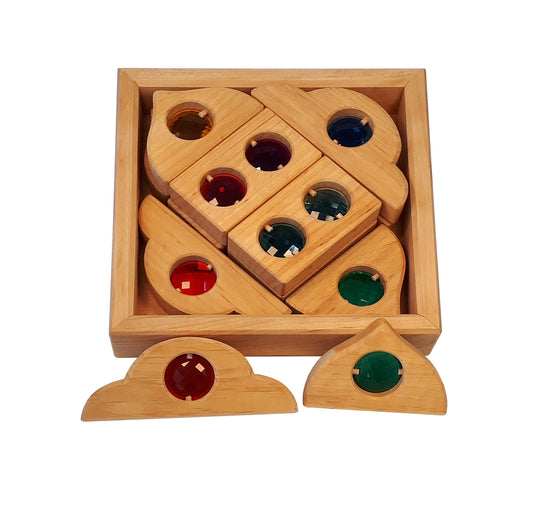 Bauspiel Fairy Tale Window Natural 12 Pieces