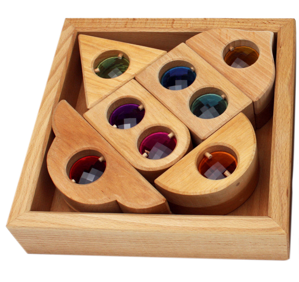 Bauspiel Fairy Tale Window Natural 12 Pieces