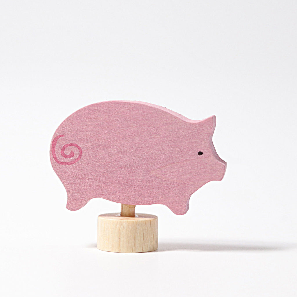 Grimm's Pig Pink Decoration