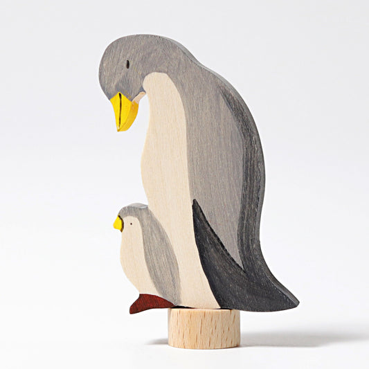 Grimm's Penguin Decoration Handpainted