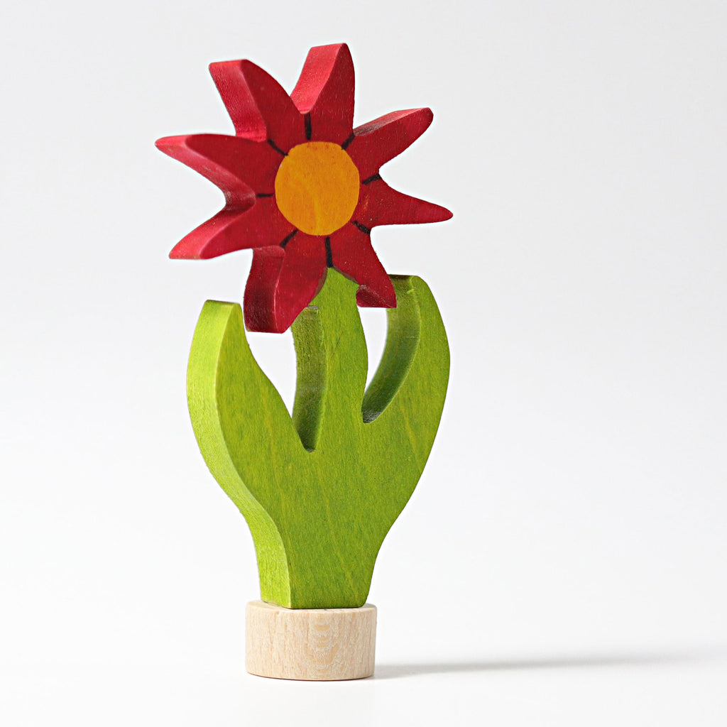 Grimm's Aster Flower Decoration Handpainted