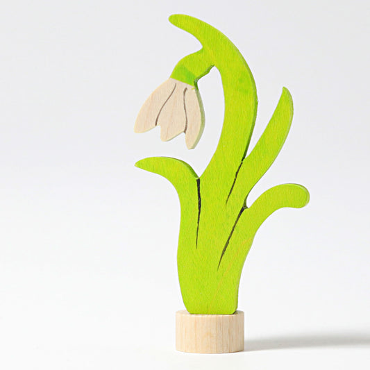 Grimm's Snow Drop Flower Decoration Handpainted