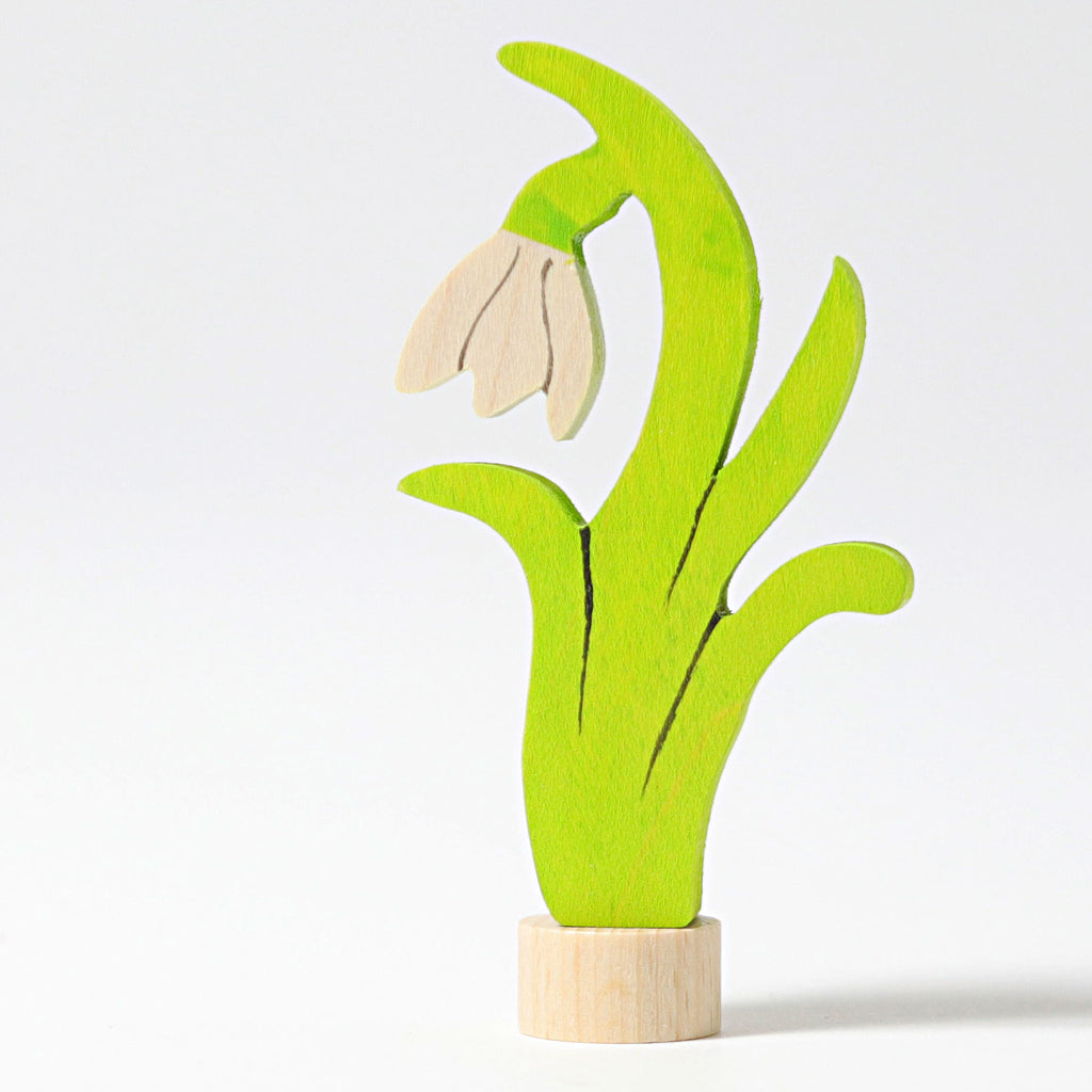 Grimm's Snow Drop Flower Decoration Handpainted
