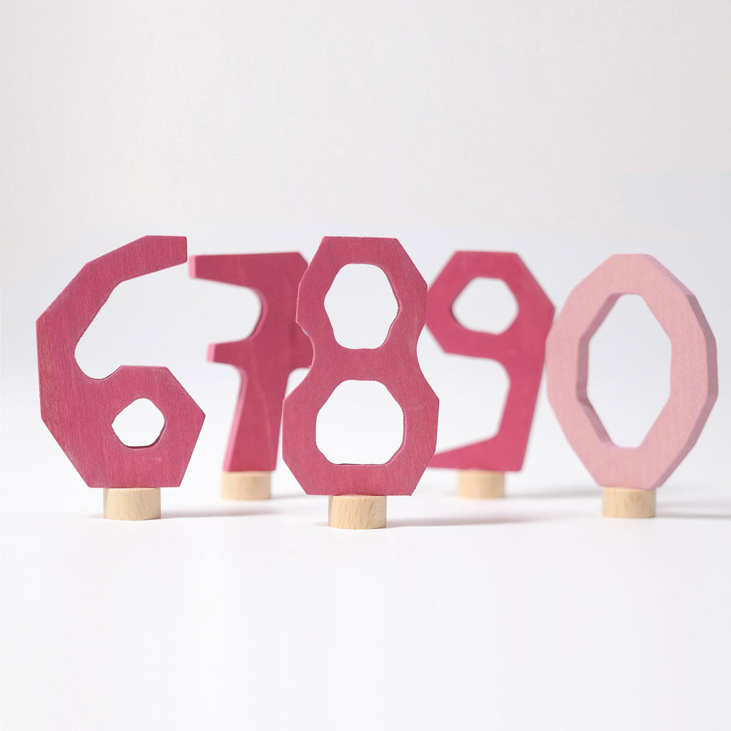 Grimm's Number Set Rose 6 - 9&0