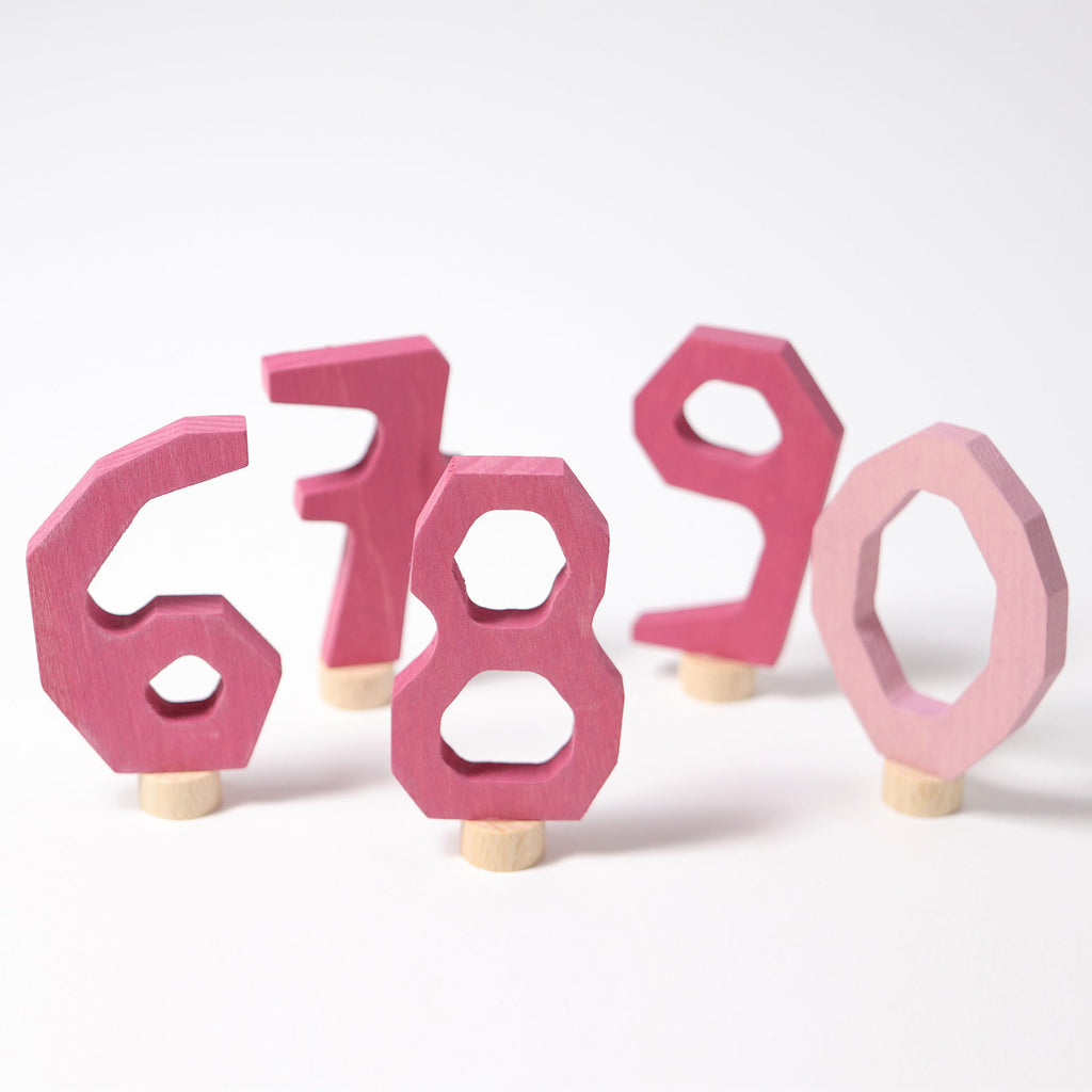Grimm's Number Set Rose 6 - 9&0