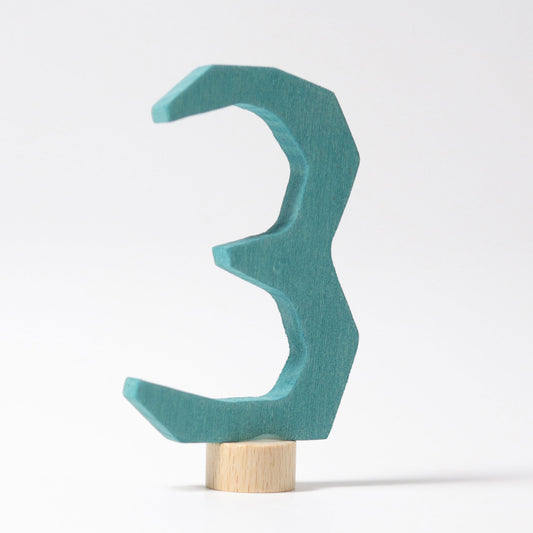 Grimm's Number Three Decoration