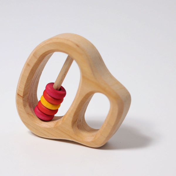 Grimm's Rattle with Rings Red