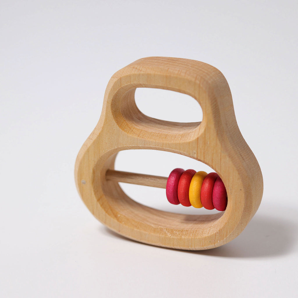 Grimm's Rattle with Rings Red