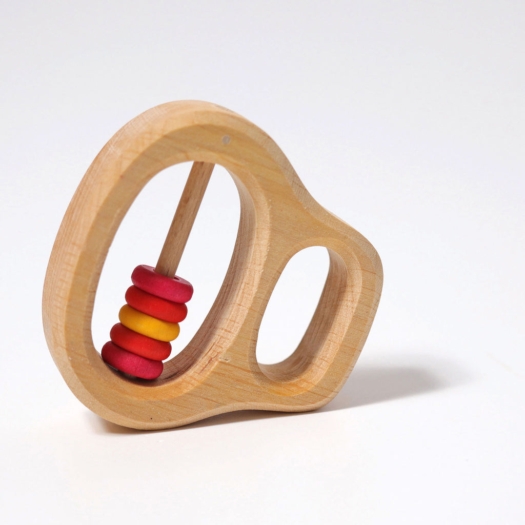 Grimm's Rattle with Rings Red
