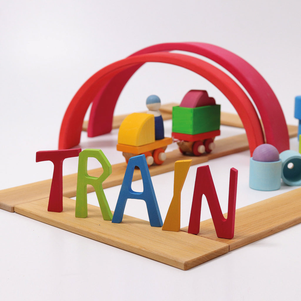 Grimm's Building Set Wooden Train 40% off (Was $130.00 now $78.00)