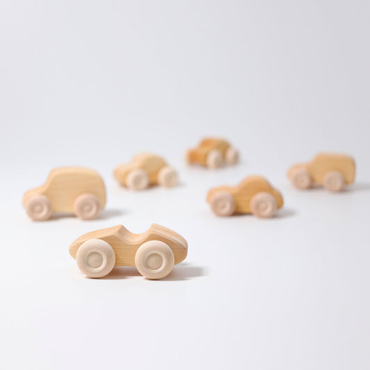 Grimm's Cars Natural, set of 6