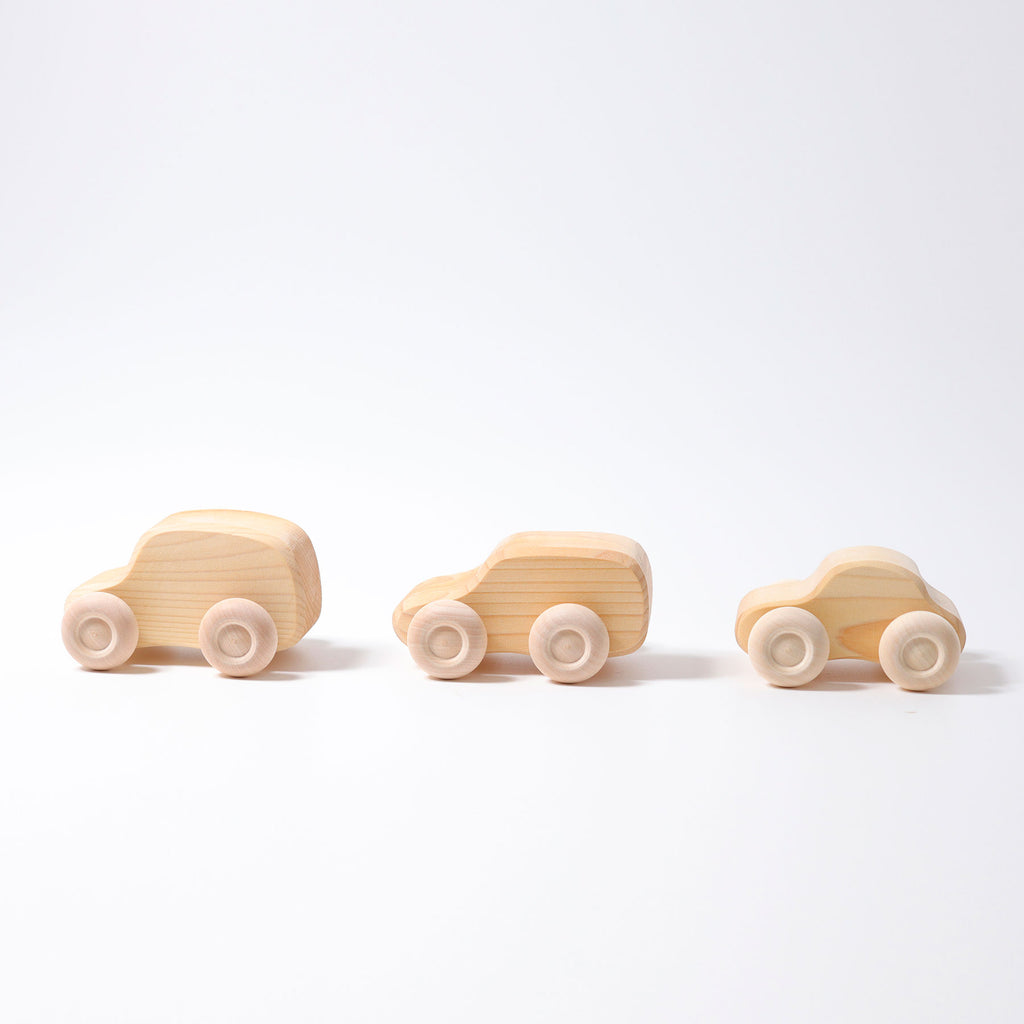 Grimm's Cars Natural, set of 6