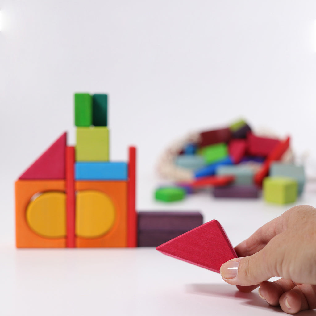 Grimm's Blocks Geometric Coloured, 60