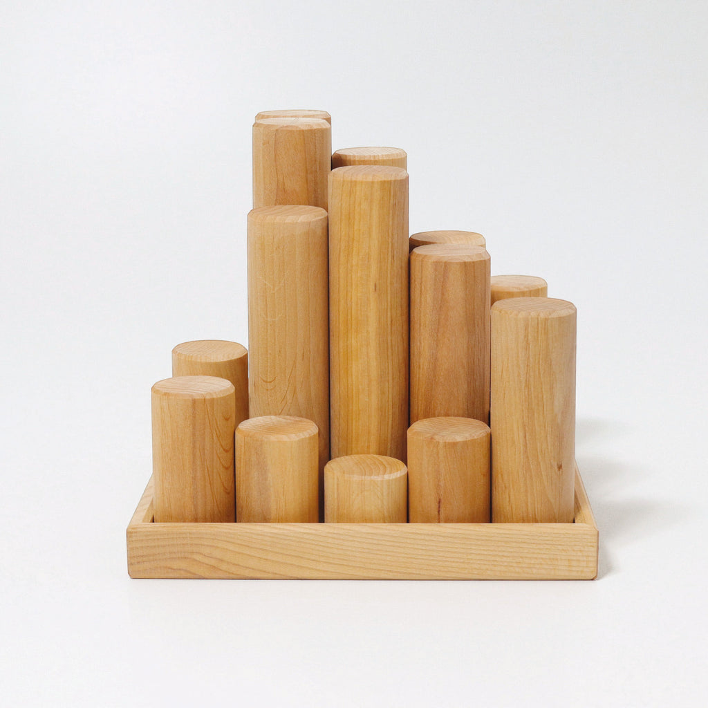 Grimm's Rollers Large Building Set Natural (Was $140.70 Now $84.00)