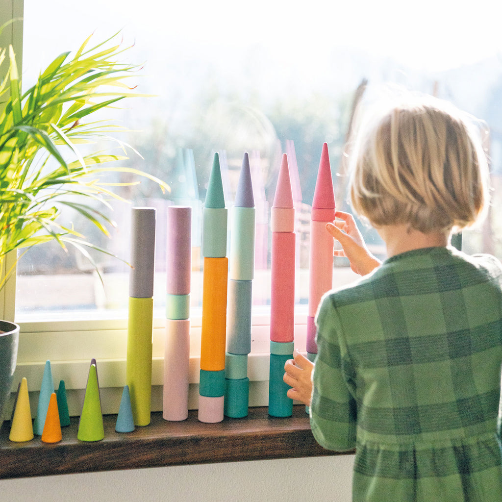 Grimm's Rollers Large Building Set Pastel (Was $140.70 Now $84.00)