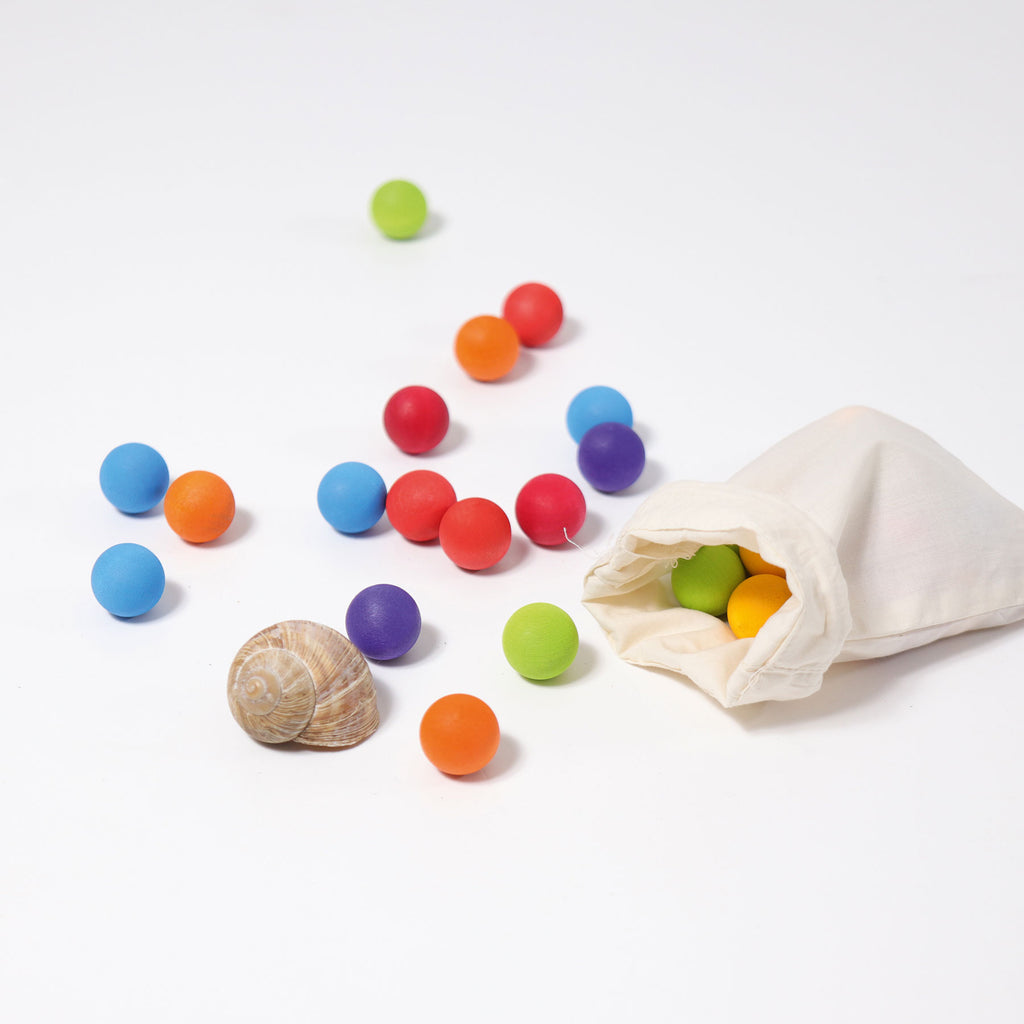 Grimm's Marbles Coloured in Bag