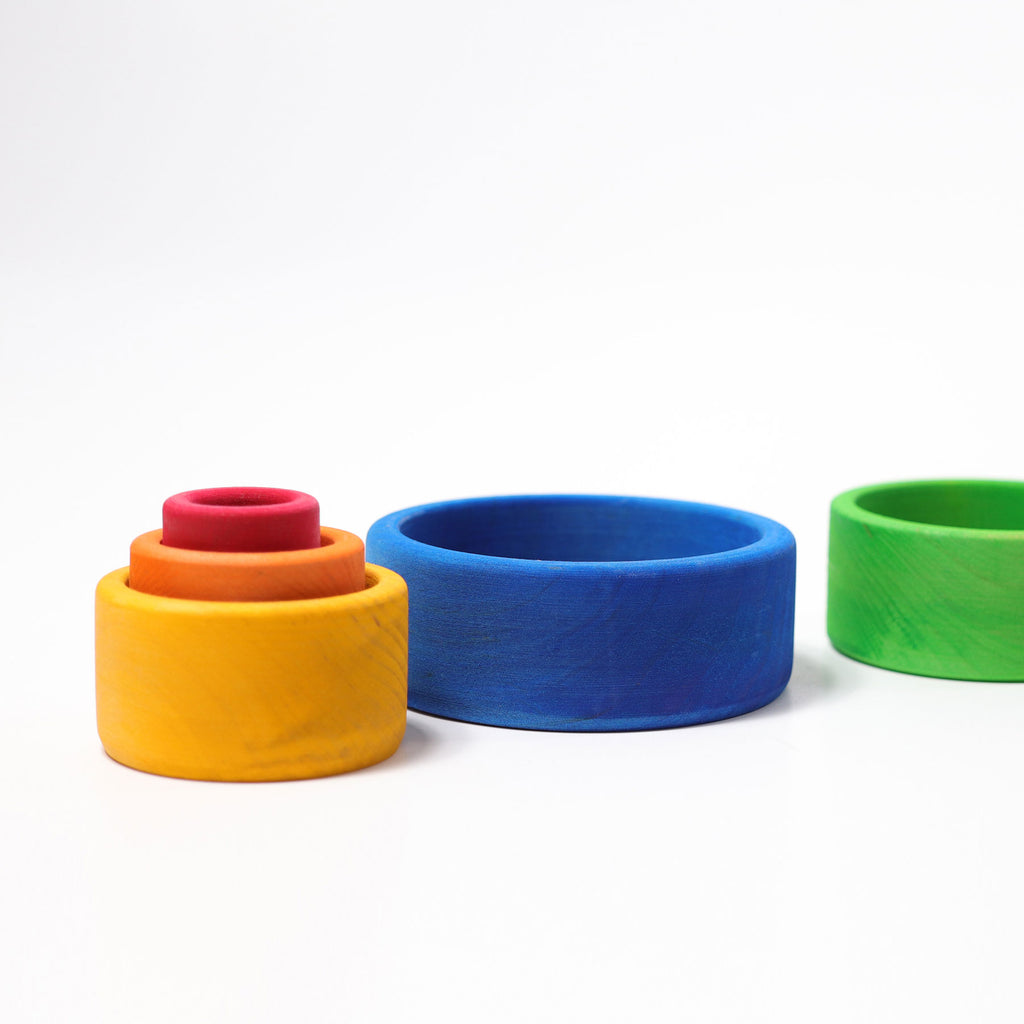 Grimm's Stacking Bowls Blue