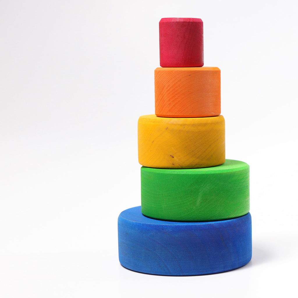 Grimm's Stacking Bowls Blue