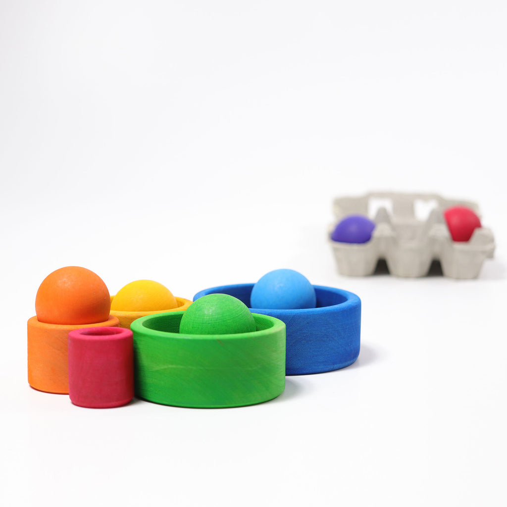 Grimm's Stacking Bowls Blue