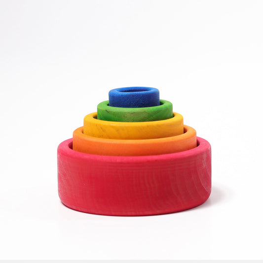 Grimm's Stacking Bowls Red