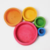 Grimm's Stacking Bowls Red