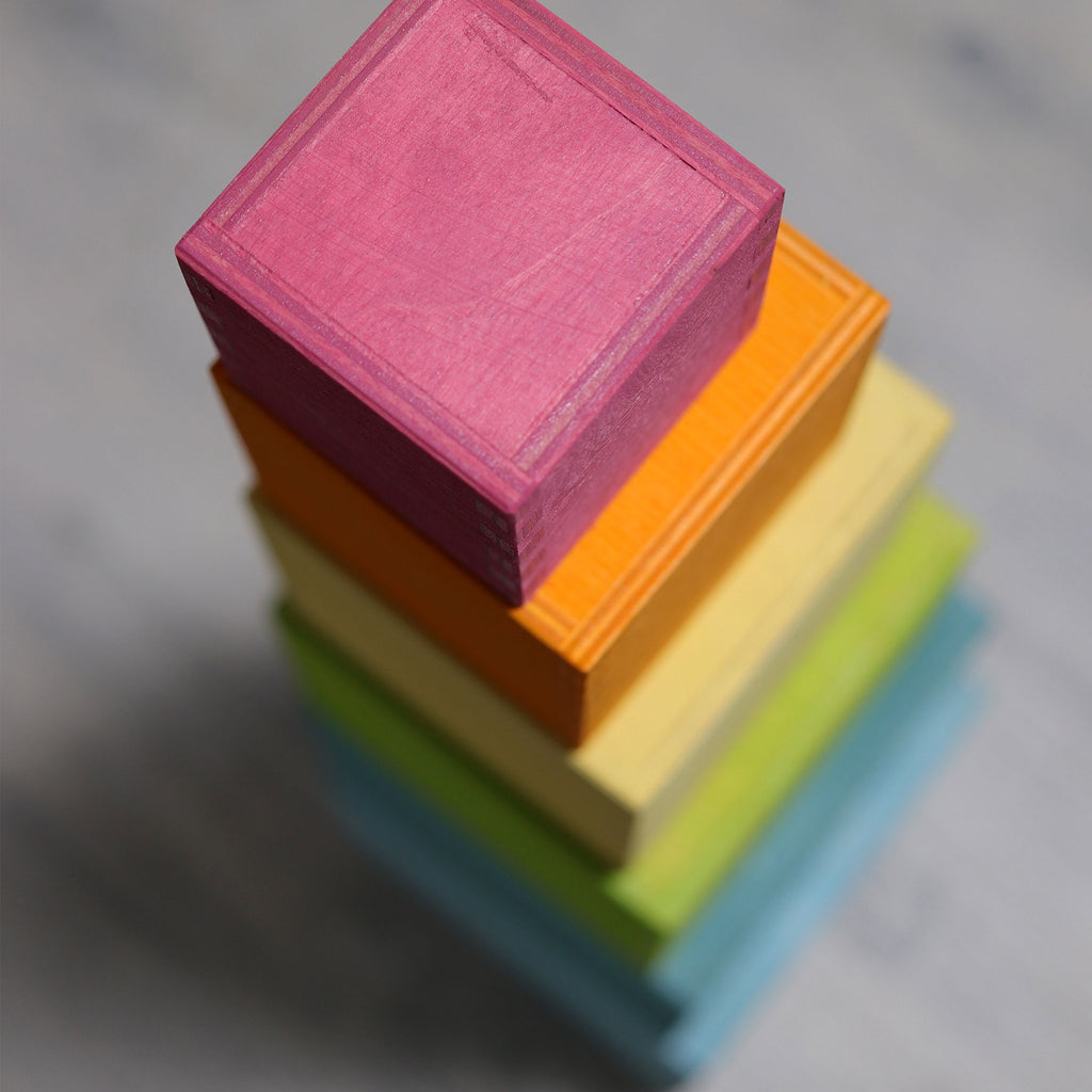 Grimm's Stacking Boxes Large Pastel