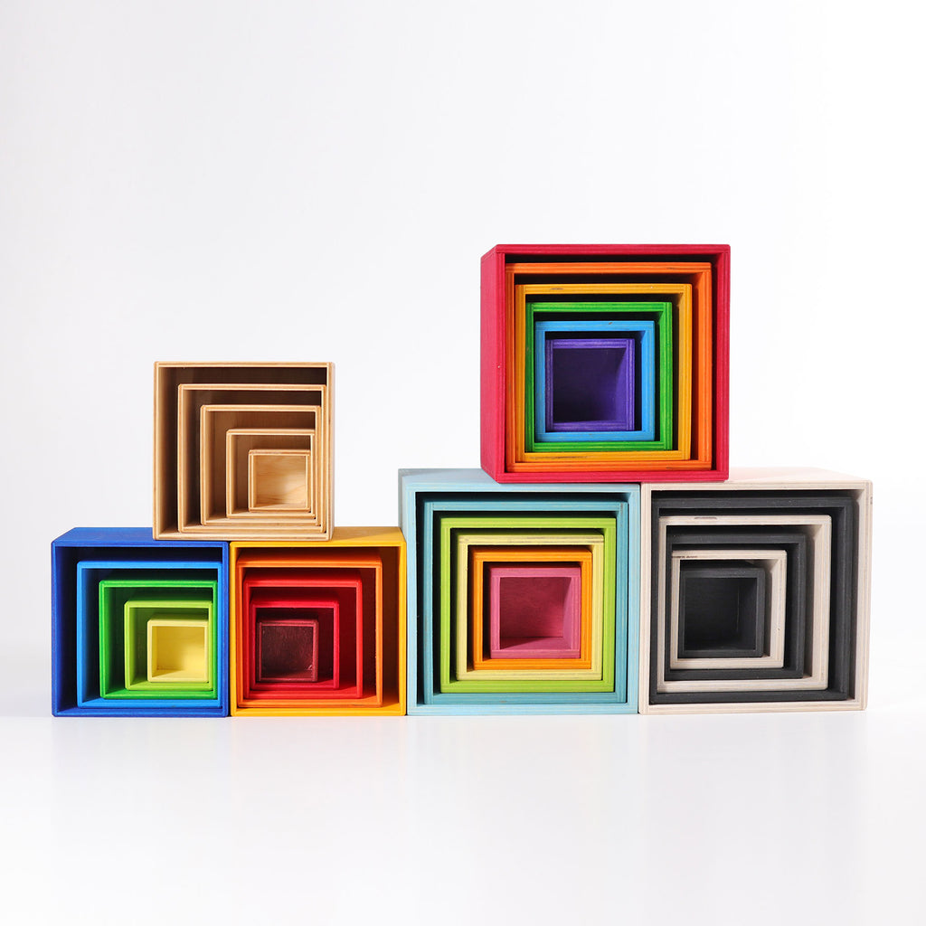 Grimm's Stacking Boxes Small Natural