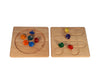 Bauspiel Spinning Board and 10 Spinning Tops