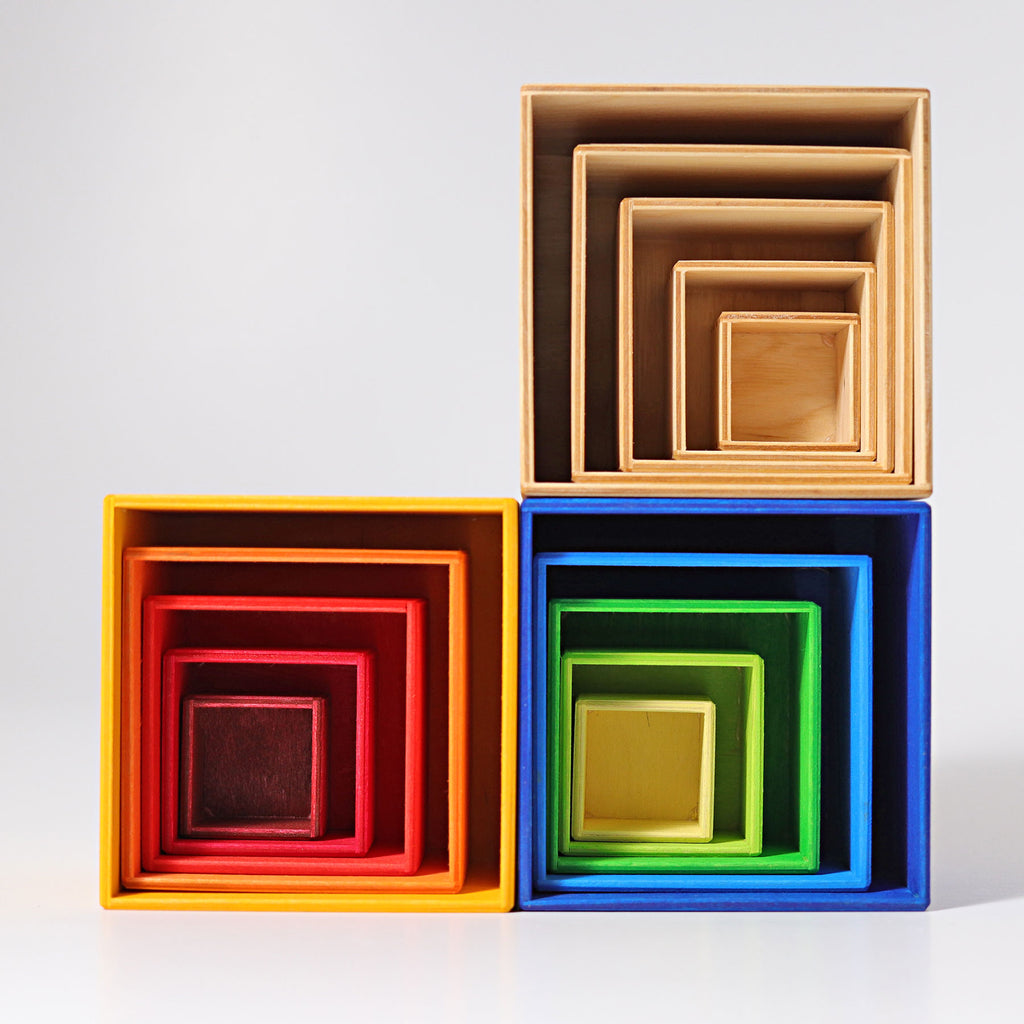 Grimm's Stacking Boxes Small Natural