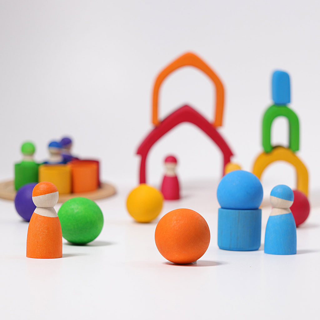 Grimm's Stacking House Coloured