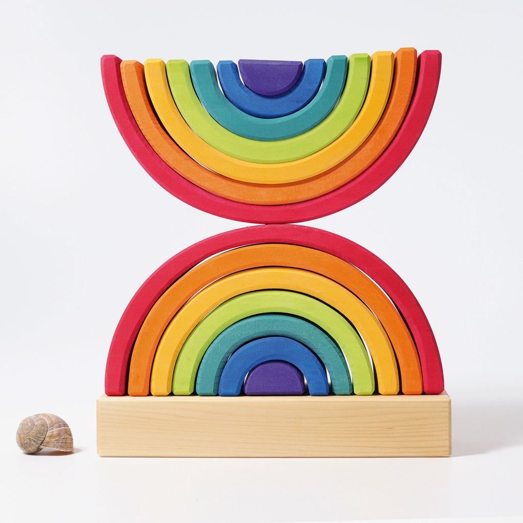 Grimm's Stacking Tower Double Rainbow