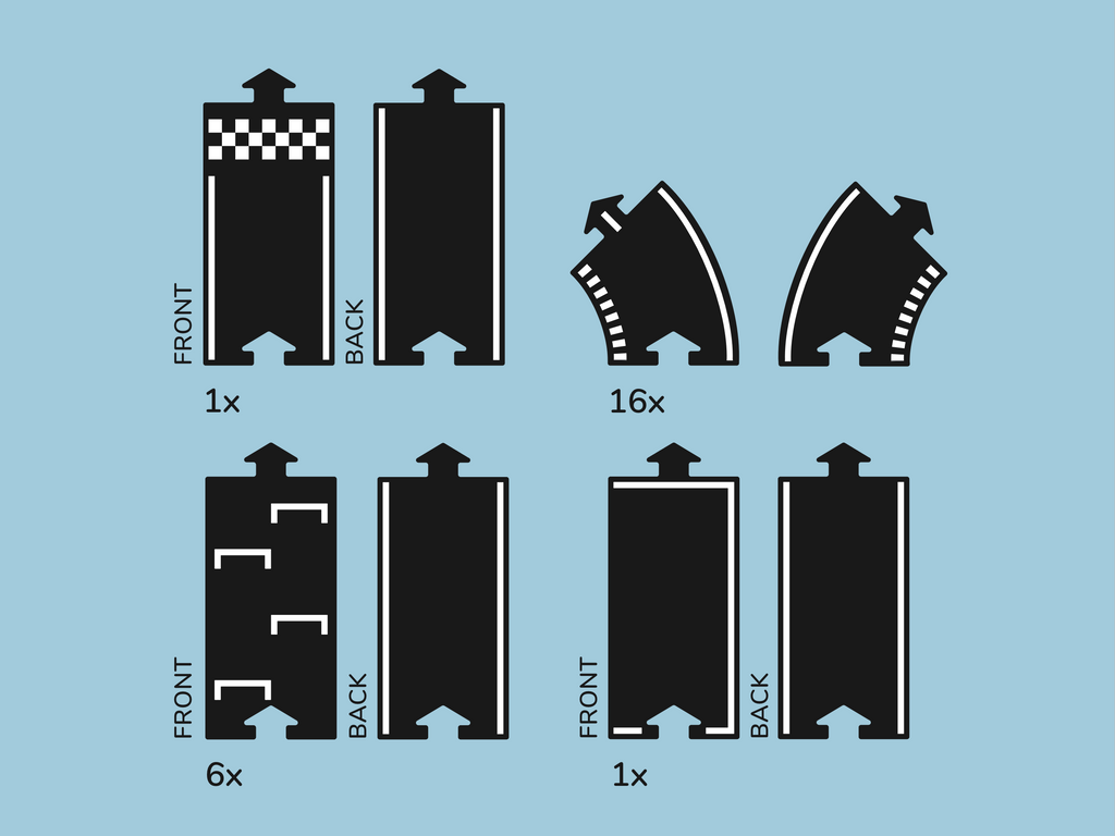 Waytoplay Grand Prix, 24 pieces