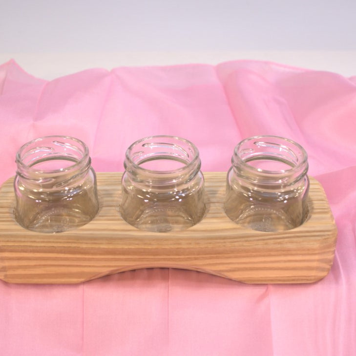 Sedulus Artisan Paint Jar Holder with 3 Jars