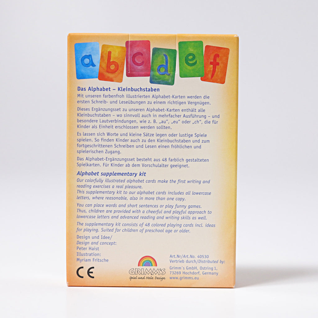 Grimm's Waldorf Alphabet Card Additional Set