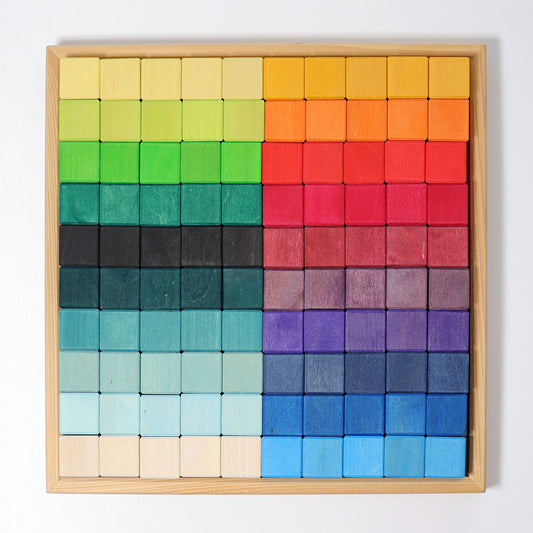 Grimm's Mosaic Rainbow Large, 100 pieces