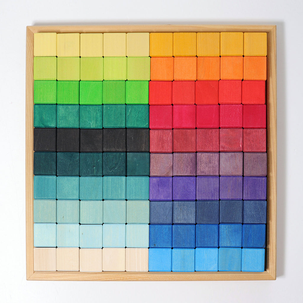 Grimm's Mosaic Rainbow Large, 100 pieces