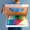 Grimm's Mosaic Rainbow Large, 100 pieces